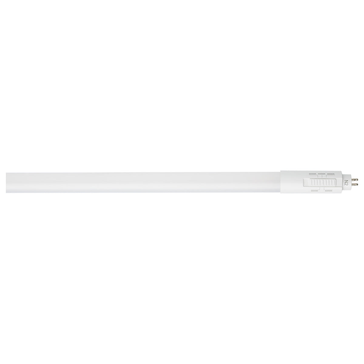 25 Watt 4 Foot T5 LED - CCT Selectable - G5 Base - Type B - Ballast Bypass - Double Ended Wiring - White Finish - 120-347 Volt
