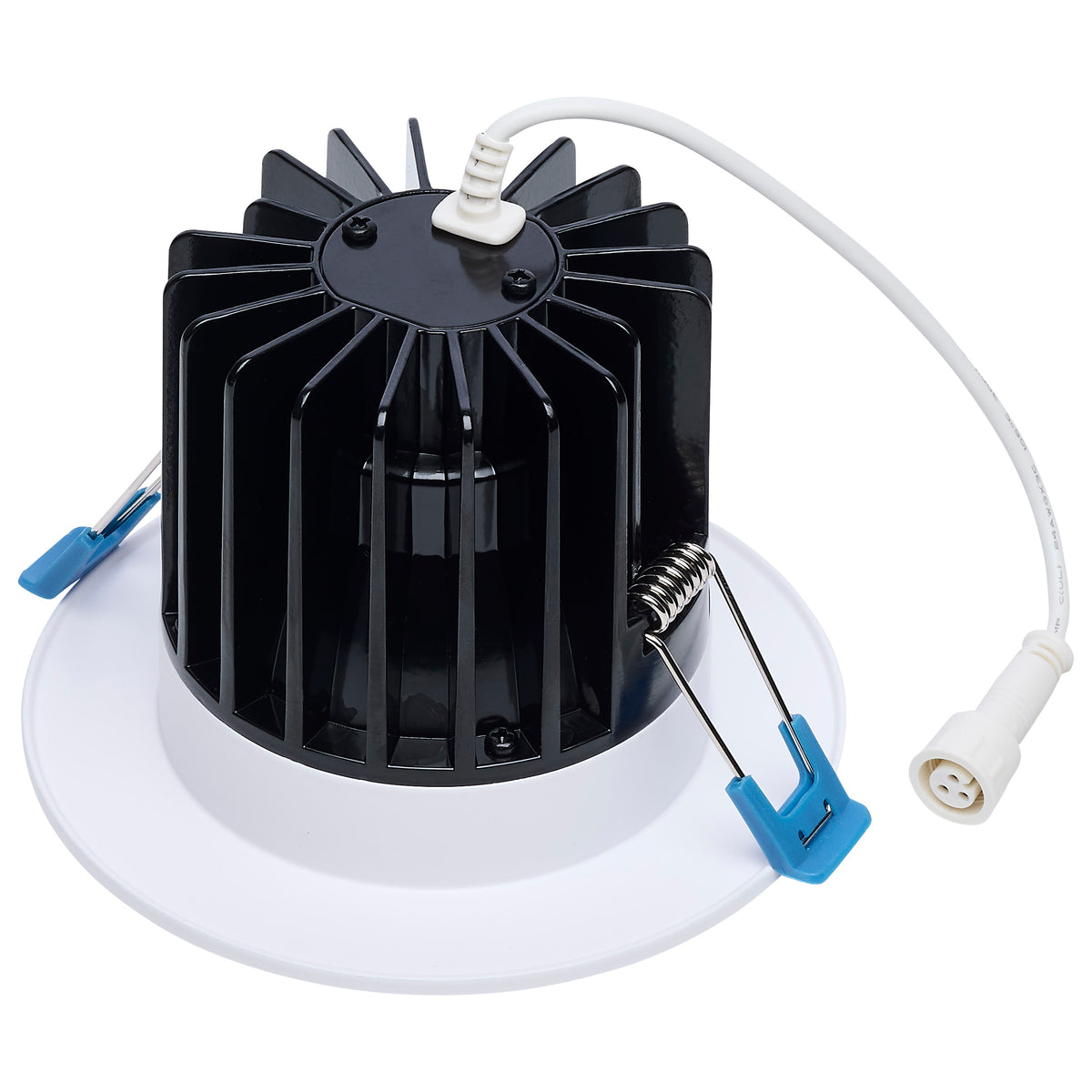 16/20/24 Watt LED Remote Driver Downlight - 27K/30K/35K/40K/50K CCT - Field Selectable - Round - White Finish - Dual Dimming - 120-277 Volt