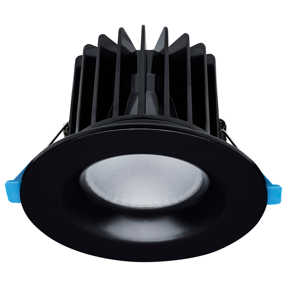 16/20/24 Watt LED Remote Driver Downlight - 27K/30K/35K/40K/50K CCT - Field Selectable - Round - Black Finish - Dual Dimming - 120-277 Volt