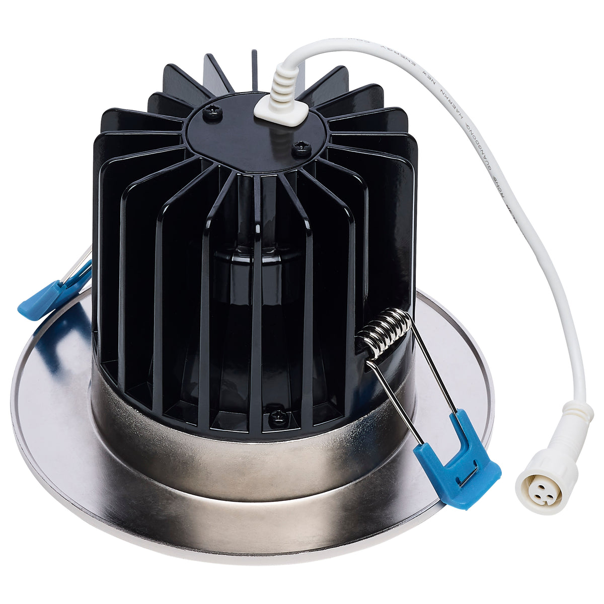 16/20/24 Watt LED Remote Driver Downlight - 27K/30K/35K/40K/50K CCT - Field Selectable - Round - Brushed Nickel Finish - Dual Dimming - 120-277 Volt