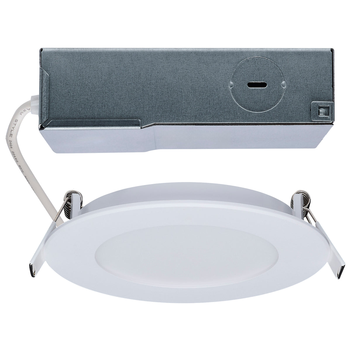 8 Watt LED Direct Wire Performer Series Downlight - Remote Driver - 4 Inch - 27K/3K/35K/4K/5K Selectable - Round - Flat Face