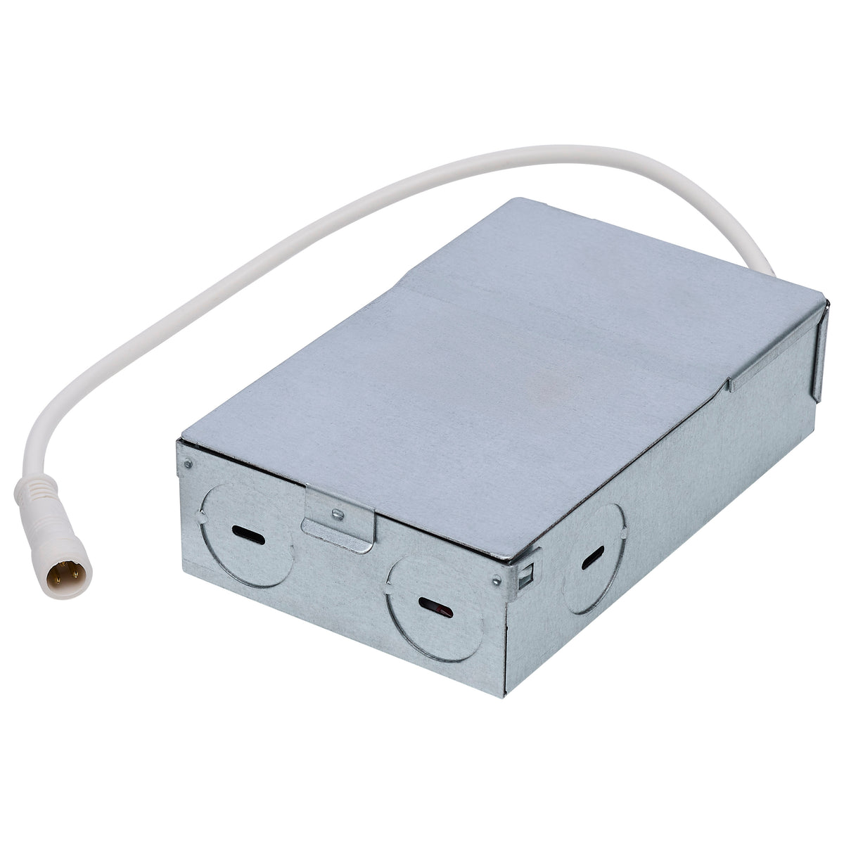 8 Watt LED Direct Wire Performer Series Downlight - Remote Driver - 4 Inch - 27K/3K/35K/4K/5K CCT Selectable - Round - Flat Face - White Finish