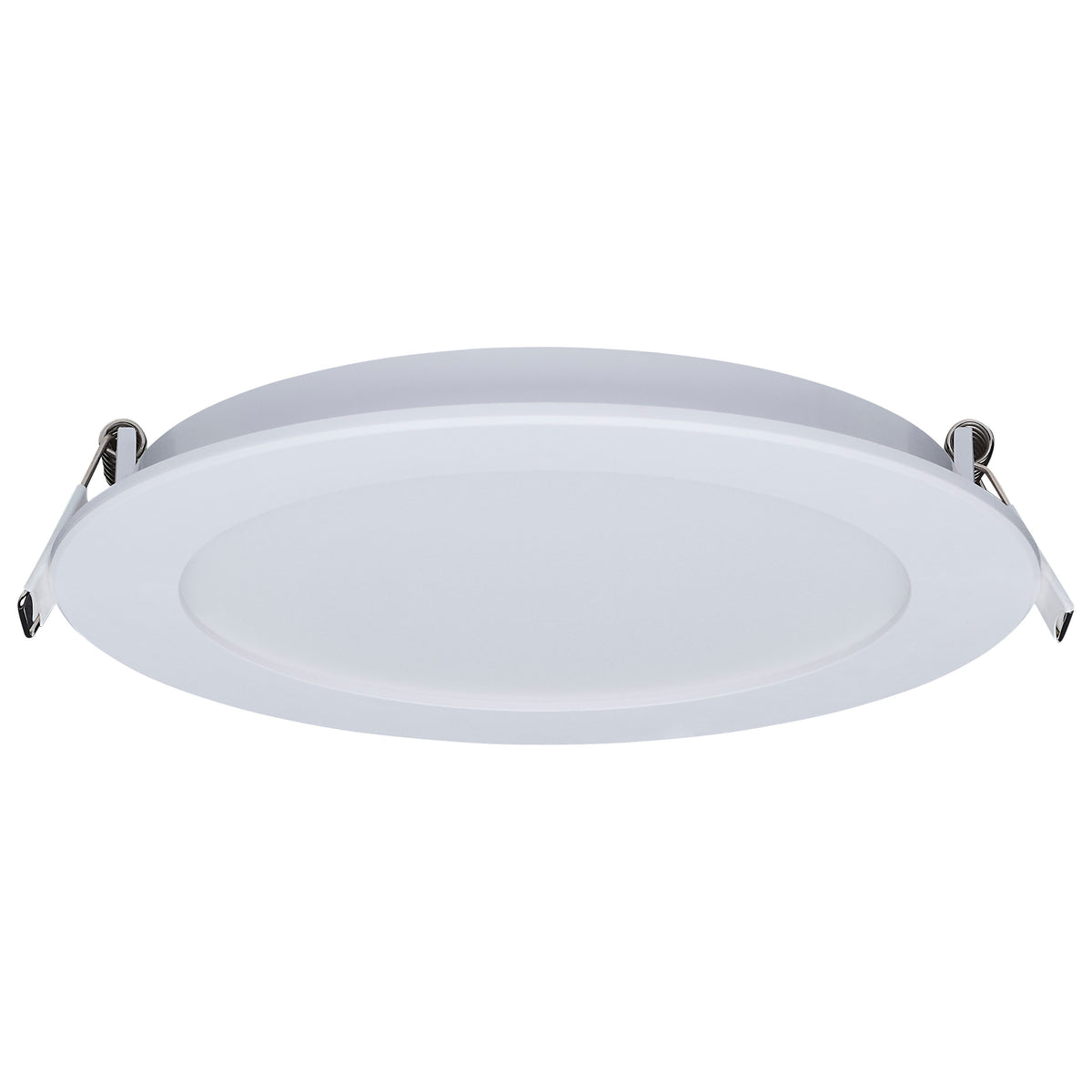 11 Watt LED Direct Wire Performer Series Downlight - Remote Driver - 6 Inch - 27K/3K/35K/4K/5K CCT Selectable - Round - Flat Face - White Finish
