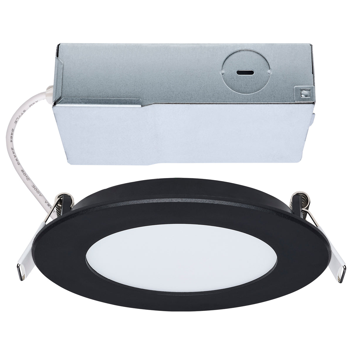 8 Watt LED Direct Wire Performer Series Downlight - Remote Driver - 4 Inch - 27K/3K/35K/4K/5K Selectable - Round - Flat Face