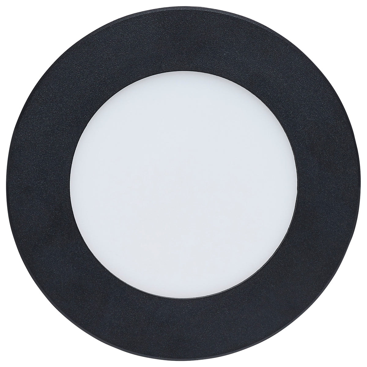 8 Watt LED Direct Wire Performer Series Downlight - Remote Driver - 4 Inch - 27K/3K/35K/4K/5K CCT Selectable - Round - Flat Face - Black Finish