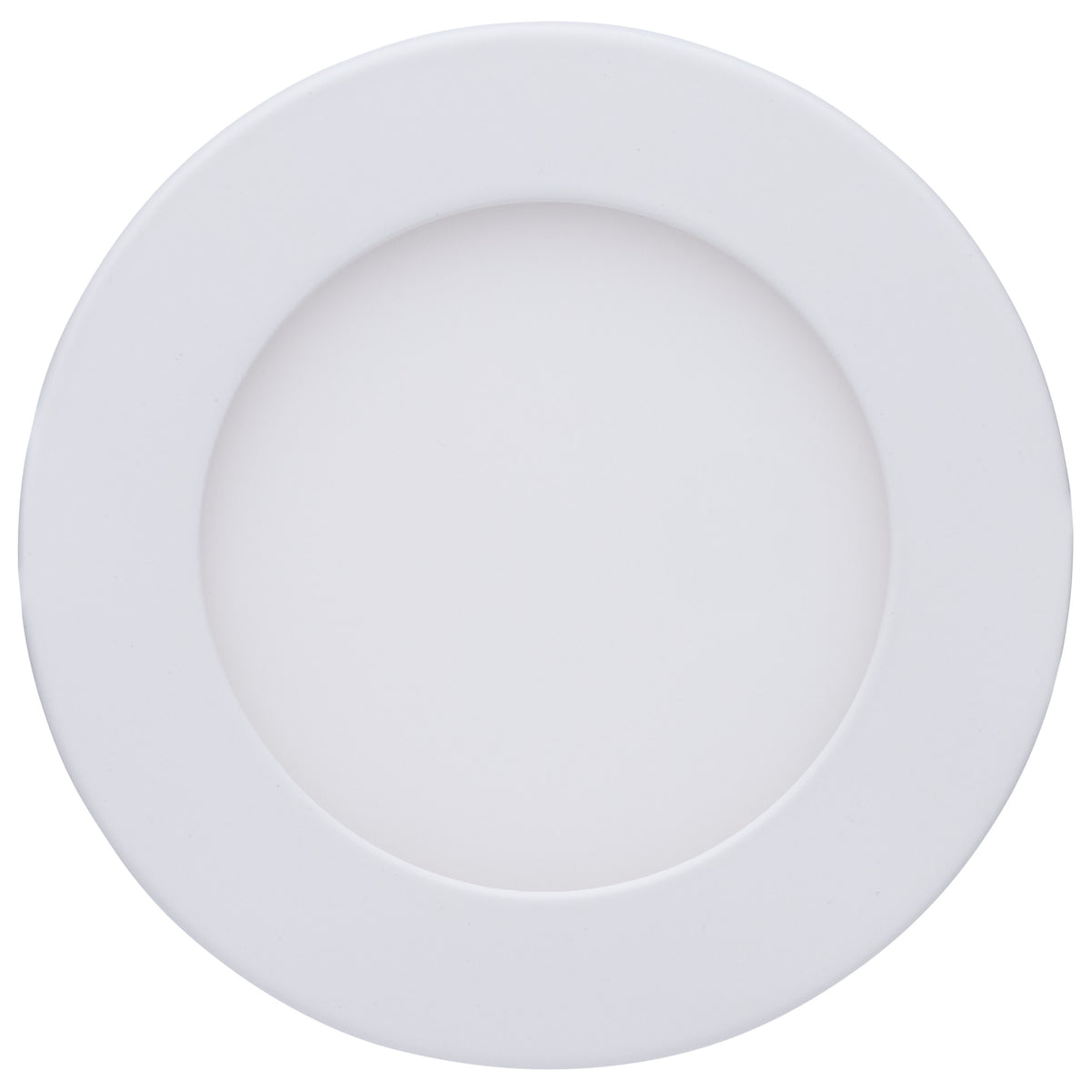 8/12 Watt LED Direct Wire Downlight - 27K/3K/35K/4K/5K CCT - Remote Driver - 4 Inch - Round - Flat Face - White Finish - 120-277 Volt - Dual Dimming