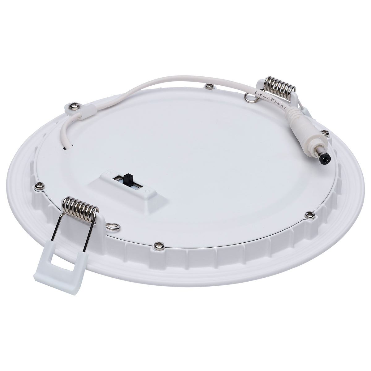 11/15 Watt - LED Direct Wire Downlight - 27K/3K/35K/4K/5K CCT - Remote Driver - 6 Inch - Round - Flat Face - White Finish - 120-277 Volt - Dual Dimming