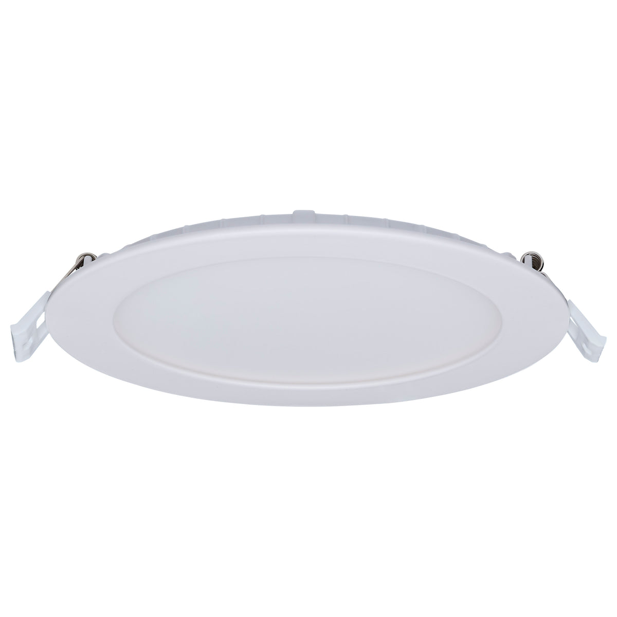 11/15 Watt - LED Direct Wire Downlight - 27K/3K/35K/4K/5K CCT - Remote Driver - 6 Inch - Round - Flat Face - White Finish - 120-277 Volt - Dual Dimming