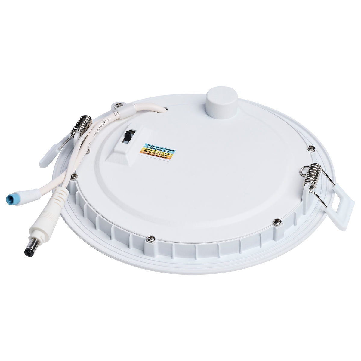 15/11 Watt LED Direct Wire Downlight - 27K/3K/35K/4K/5K - 6-Inch - Dual Dimming - Round - with Integrated Emergency and Test Switch