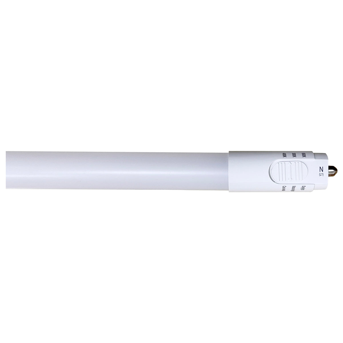 14 Watt T8 LED - Single Pin Base - CCT Selectable - PET Shatterproof Coated - White Finish - Type B - Ballast Bypass - 48 Inches - 120-277 Volt