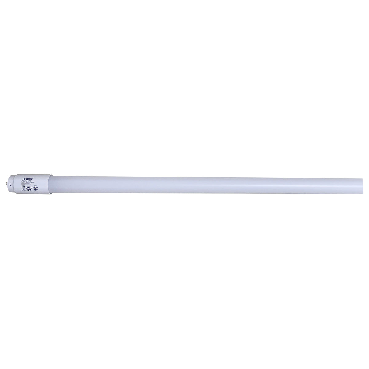14 Watt T8 LED - Single Pin Base - CCT Selectable - PET Shatterproof Coated - White Finish - Type B - Ballast Bypass - 48 Inches - 120-277 Volt