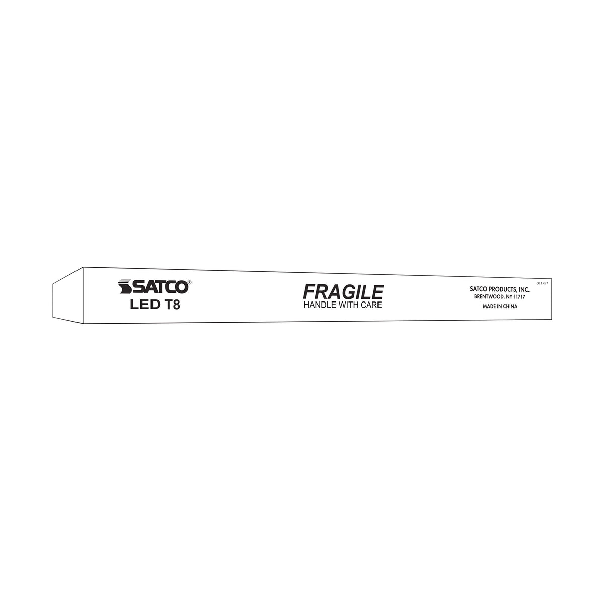 24 Watt T8 LED - Single Pin Base - CCT Selectable - Type B - Ballast Bypass - PET Shatterproof Coated - White Finish - 72 Inches - 120-277 Volt