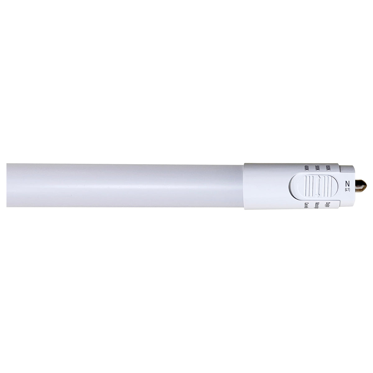38 Watt T8 LED - Single Pin Base - CCT Selectable - Type B - Ballast Bypass - PET Shatterproof Coated - White Finish - 96 Inches - 120-277 Volt