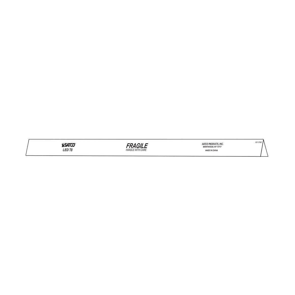 38 Watt T8 LED - Single Pin Base - CCT Selectable - Type B - Ballast Bypass - PET Shatterproof Coated - White Finish - 96 Inches - 120-277 Volt