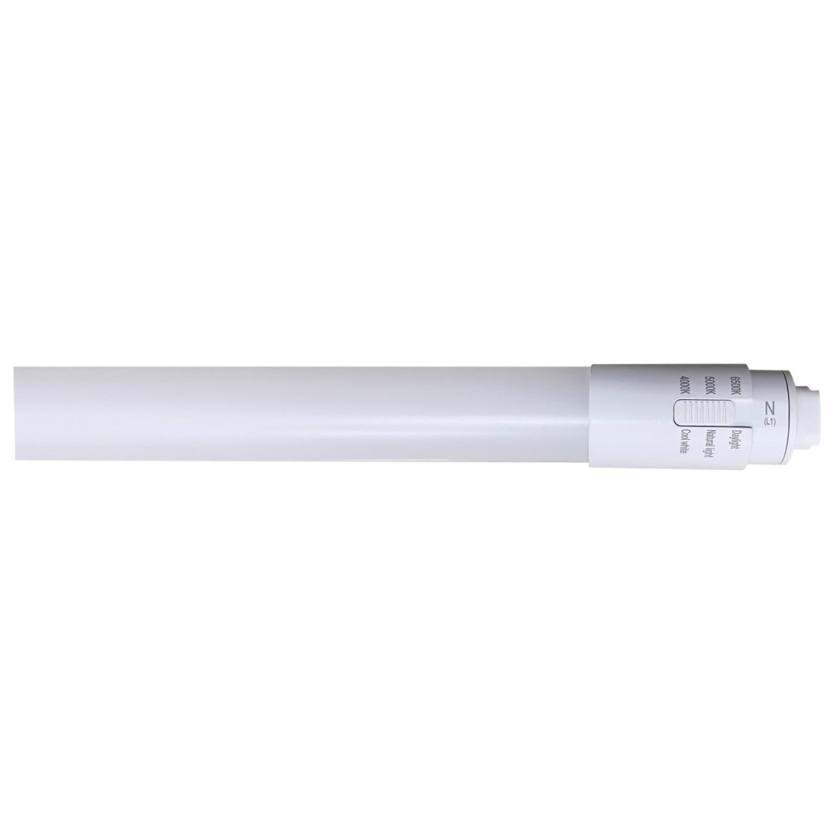 30 Watt T8 LED - Recessed Double Contact HO/VHO Base - CCT Selectable - Type B - Ballast Bypass - PET Shatterproof Coated - White Finish - 72 Inches - 120-277 Volt