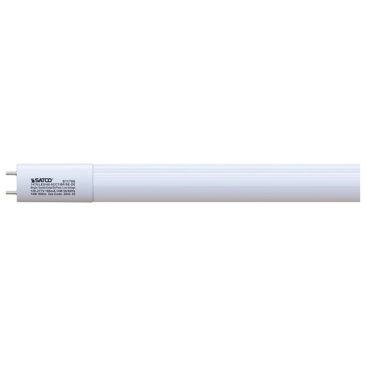 14 Watt - 4 Foot LED - T8 - Selectable - Type B Ballast Bypass - G13 Base - 120-277 Volt for commercial spaces and offices