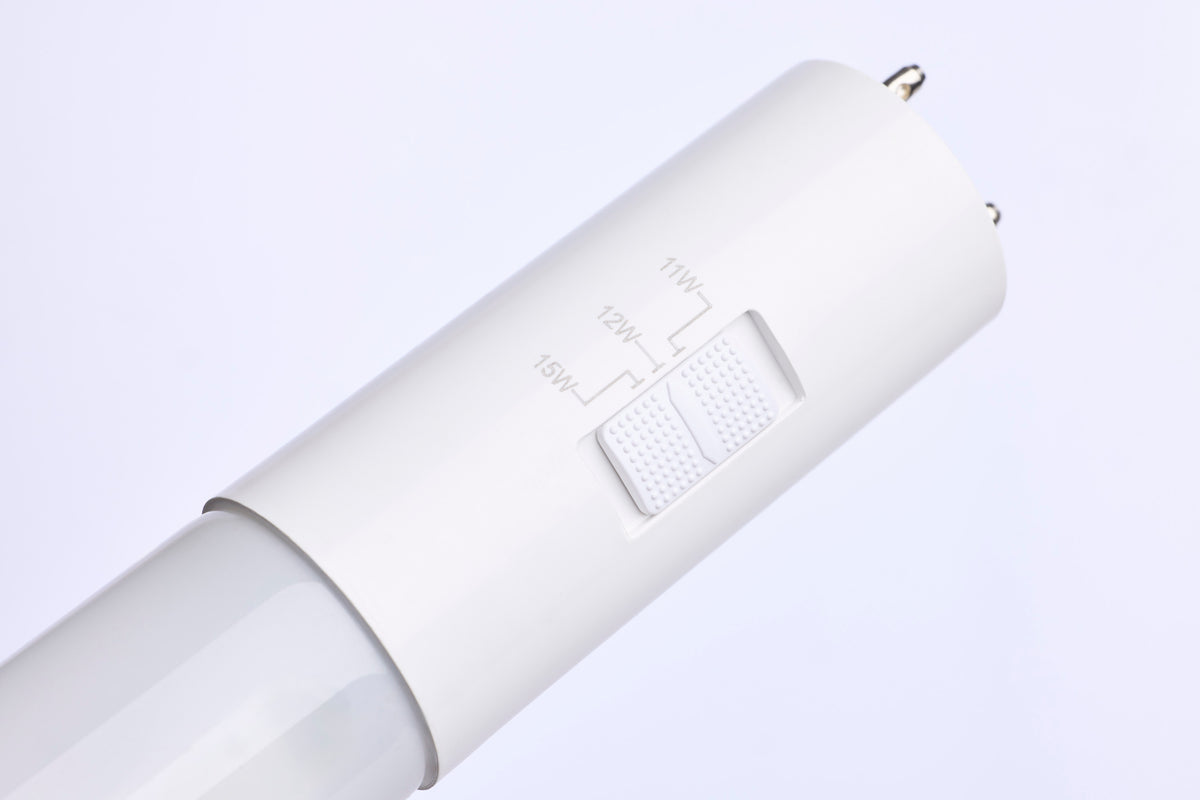 15W/11W/12W T8 LED - 30K/35K/40K/50K/65K CCT Select - 4 FT - Type B - G13 - 120-277V