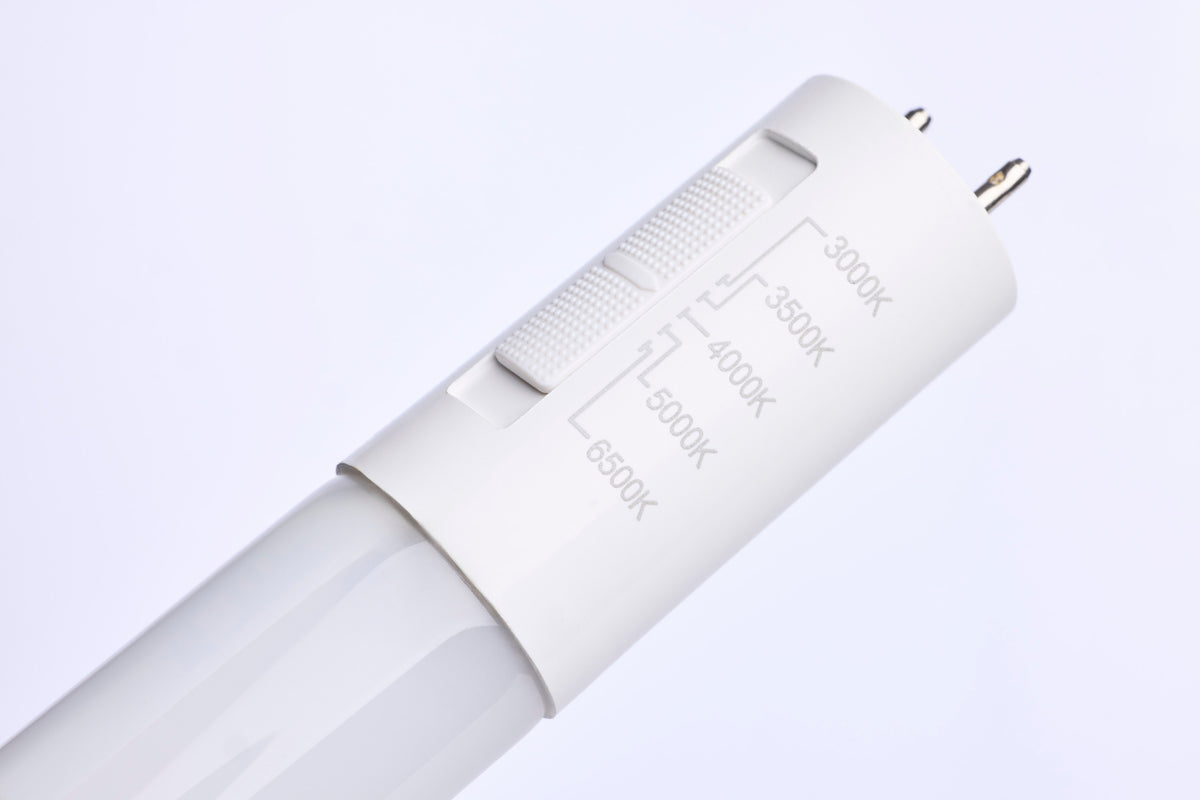15W/11W/12W T8 LED - 30K/35K/40K/50K/65K CCT Select - 4 FT - Type B - G13 - 120-277V