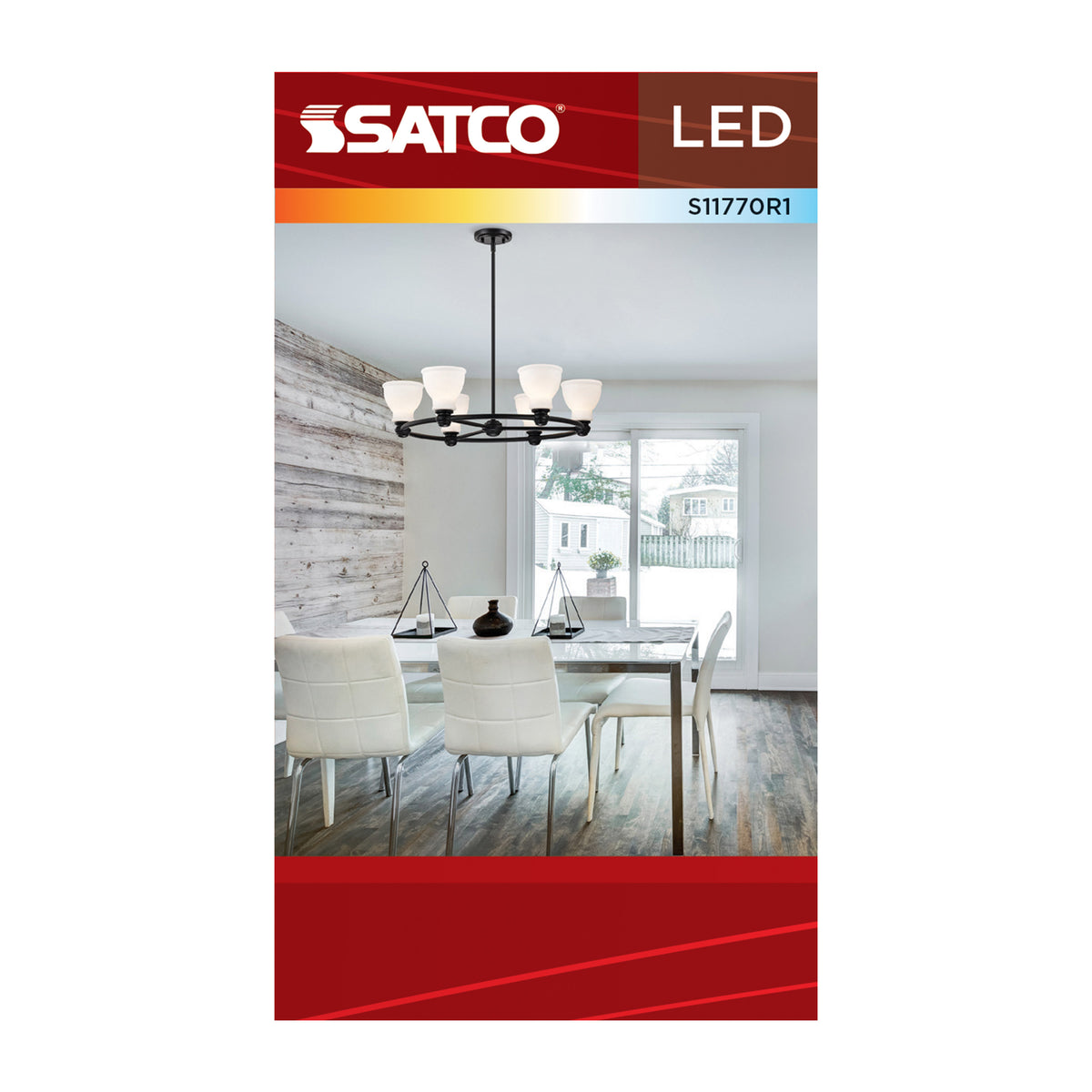 6 Watt A19 LED - 27K/3K/35K/4K/5K CCT Selectable - Medium Base - Frost Finish - 120 Volt