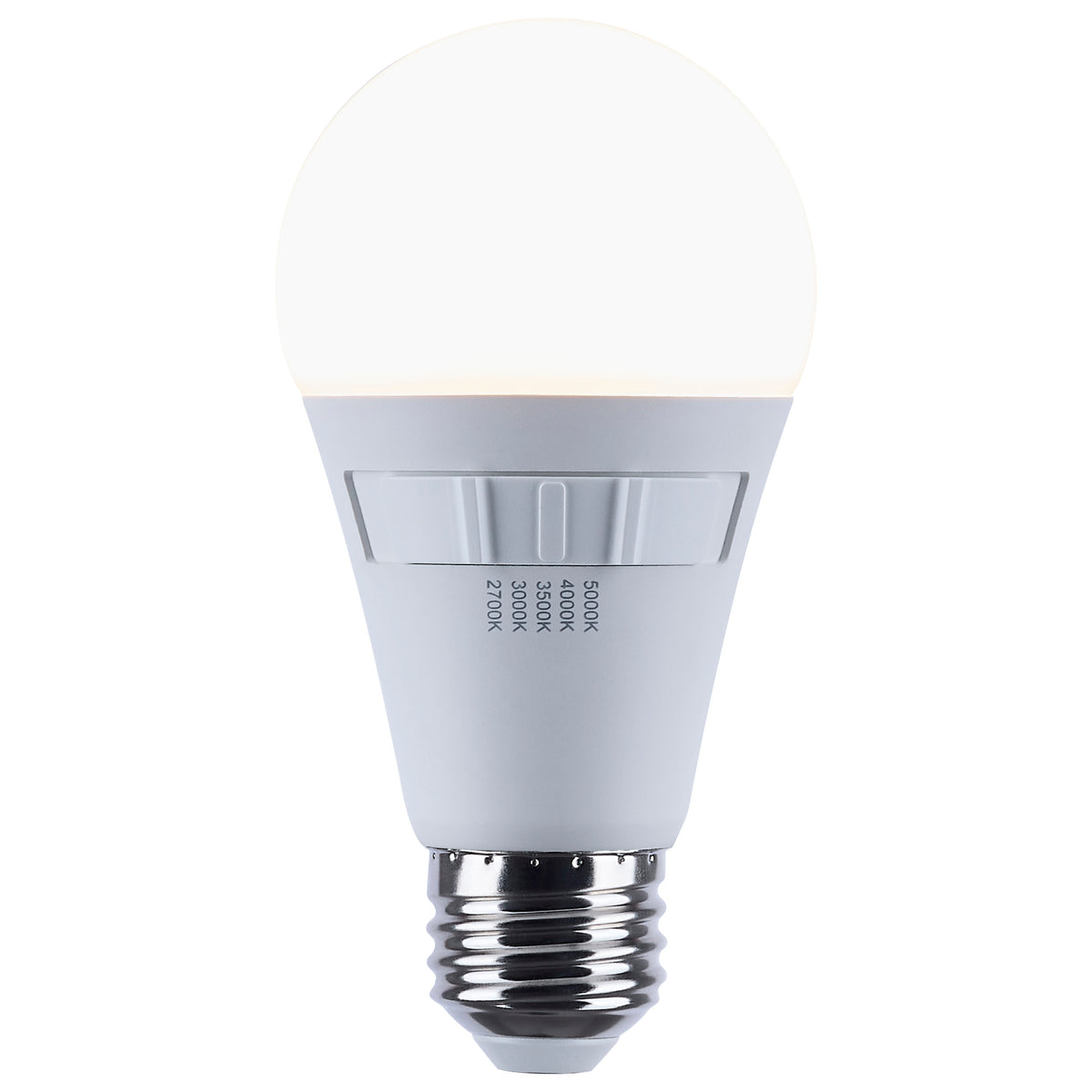 14 Watt A19 LED - 27K/3K/35K/4K/5K CCT Selectable - Medium Base - Frost Finish - 120 Volt