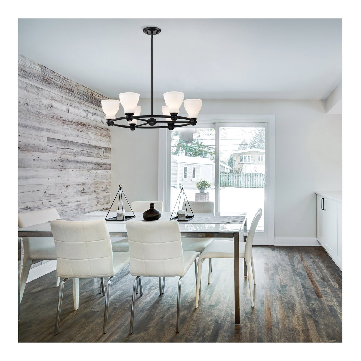 9 Watt A19 LED - 27K/3K/35K/4K/5K CCT Selectable - Medium Base - Frost Finish - 120 Volt - 4-Pack