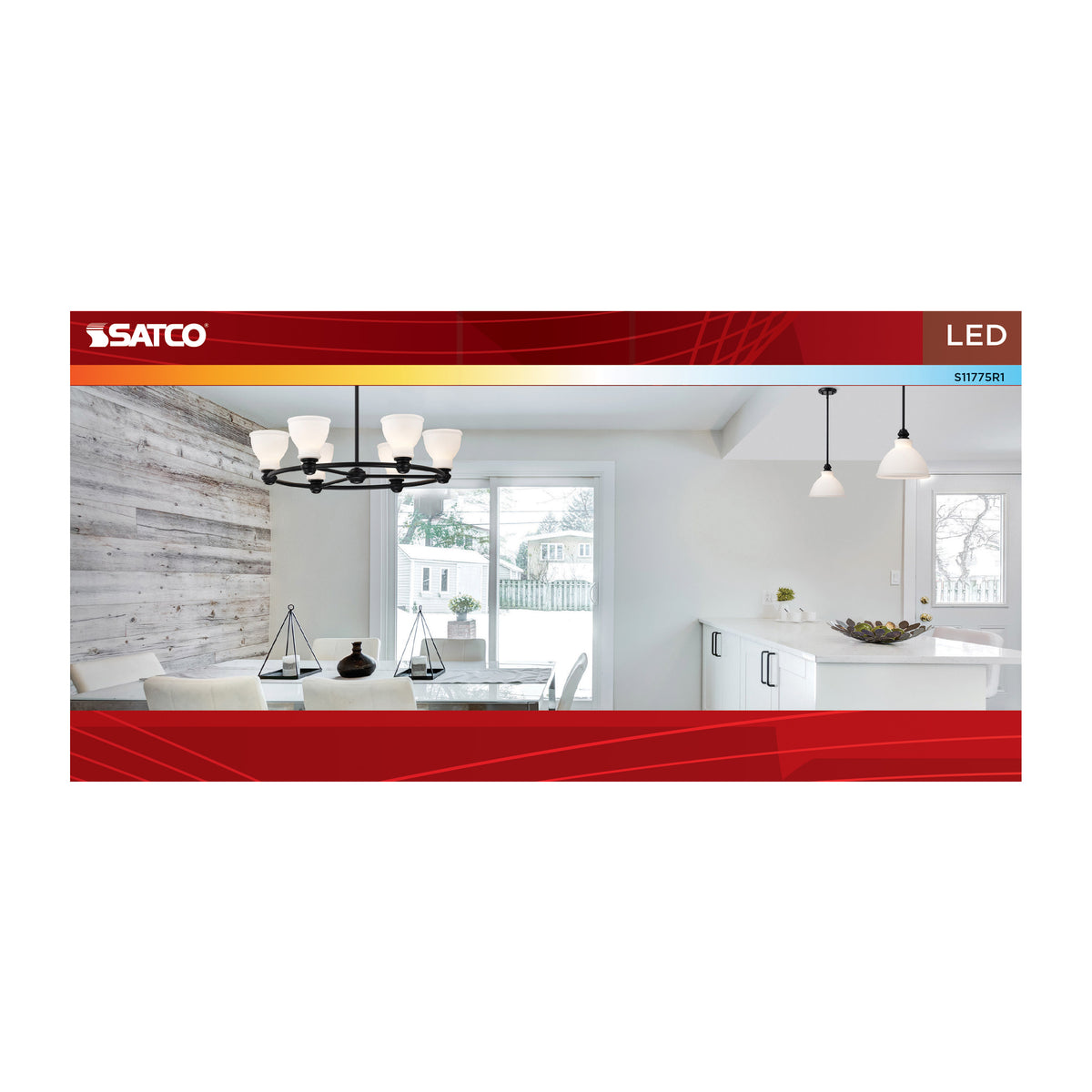 9 Watt A19 LED - 27K/3K/35K/4K/5K CCT Selectable - Medium Base - Frost Finish - 120 Volt - 4-Pack