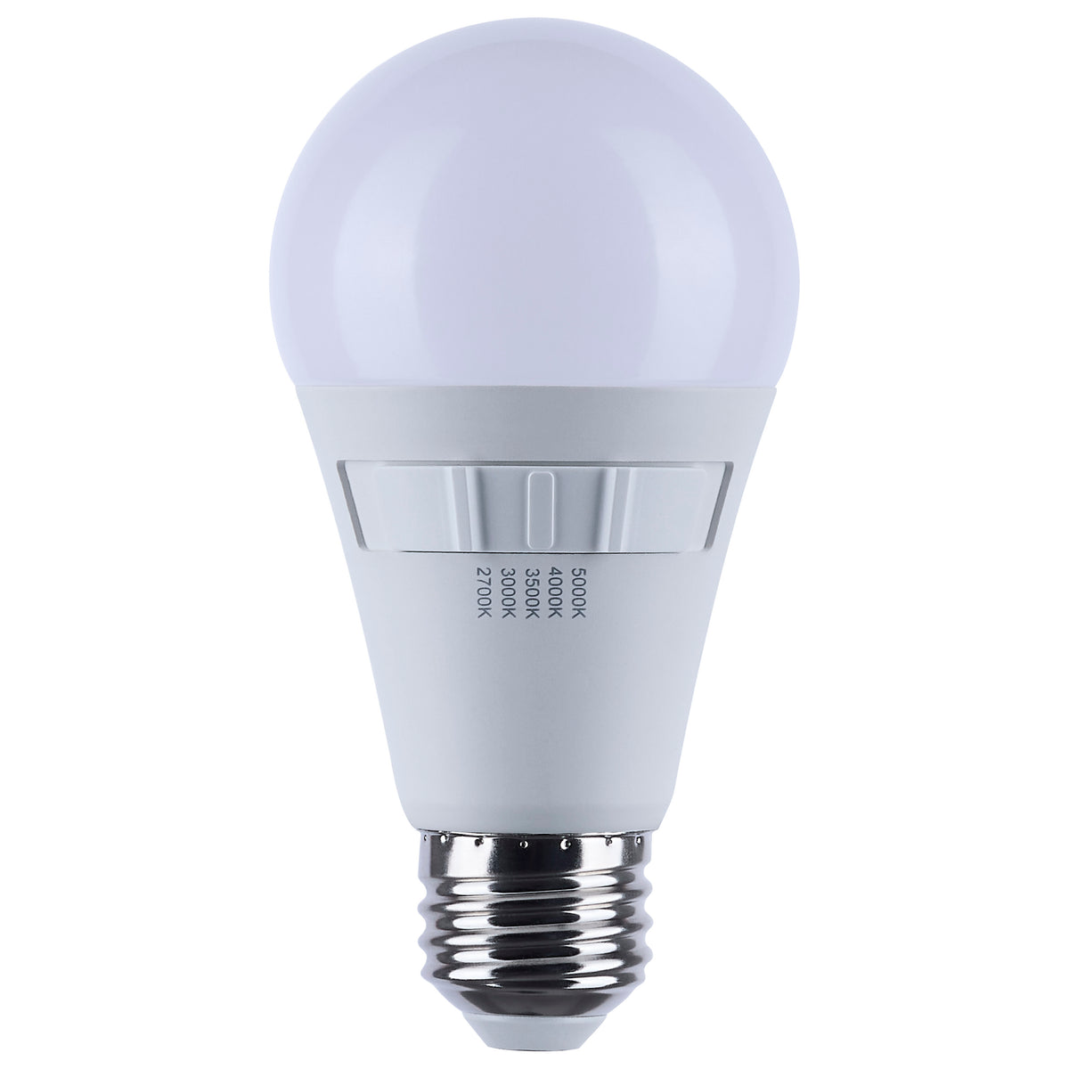 14 Watt A19 LED - 27K/3K/35K/4K/5K Selectable - Medium Base - Frost Finish - 120 Volt - 4-Pack bulb or fixture view