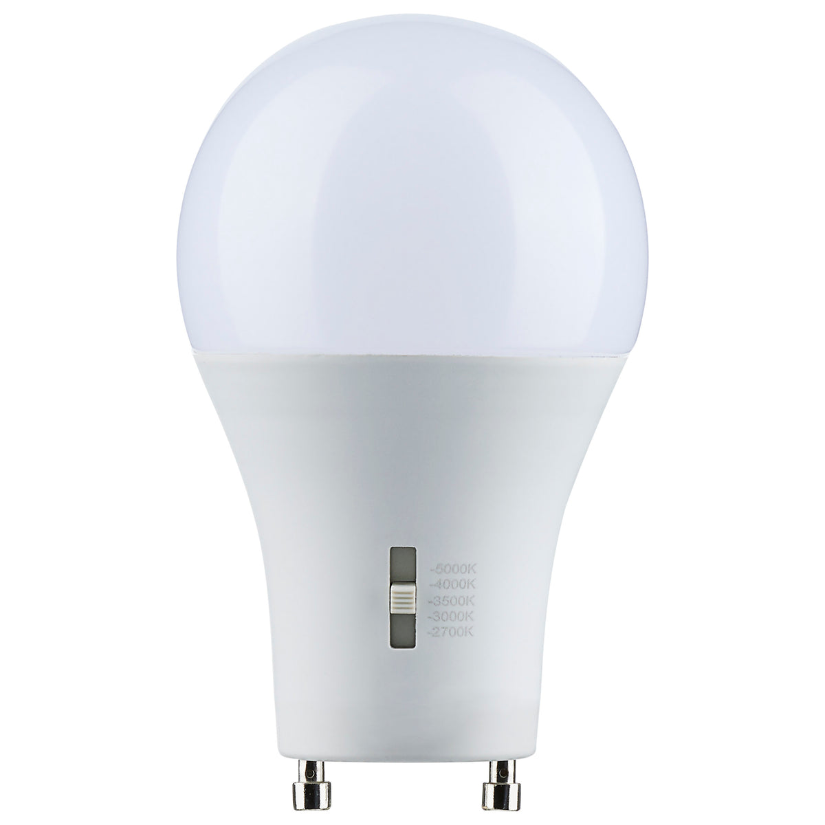 8.8 Watt A19 LED - Bi Pin GU24 Base - Selectable - 120 Volt - Frost Finish