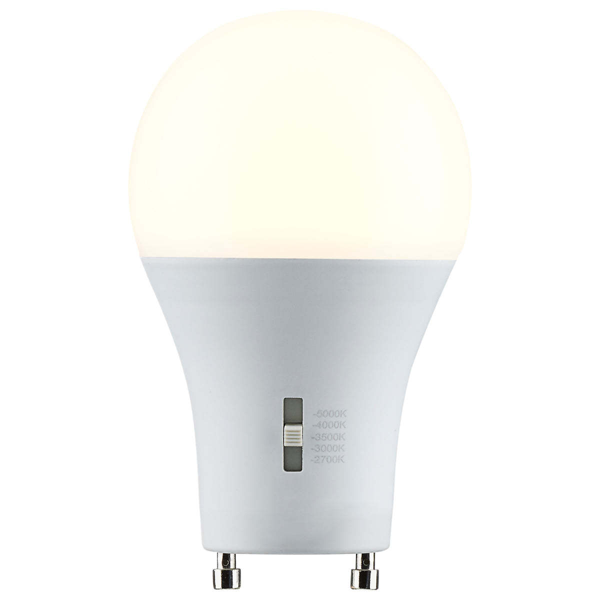 12 Watt A19 LED - Bi Pin GU24 Base - CCT Selectable - 120 Volt - Frost Finish