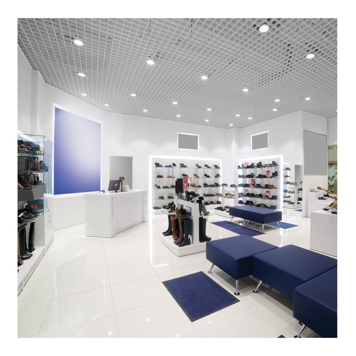 23 Watt Commercial LED Downlight - 6 in. - Color Adjustable - Lumen Adjustable - 120-277 volt