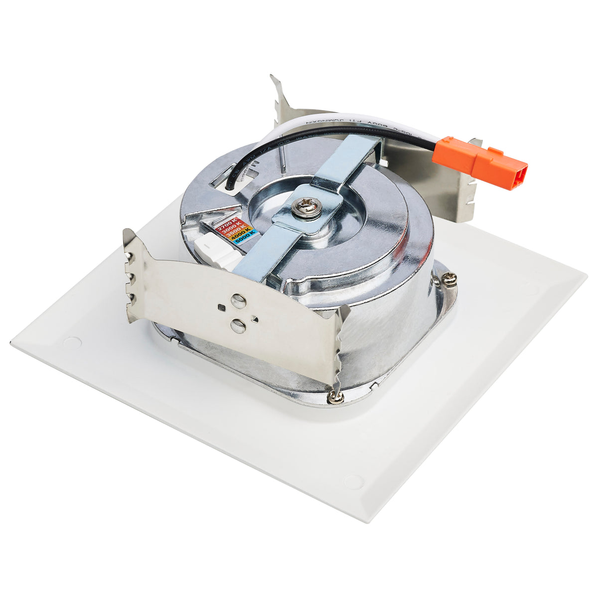 6.7 Watt LED Downlight Retrofit - 4 Inches - CCT Selectable - Square - White Finish - 120 Volt
