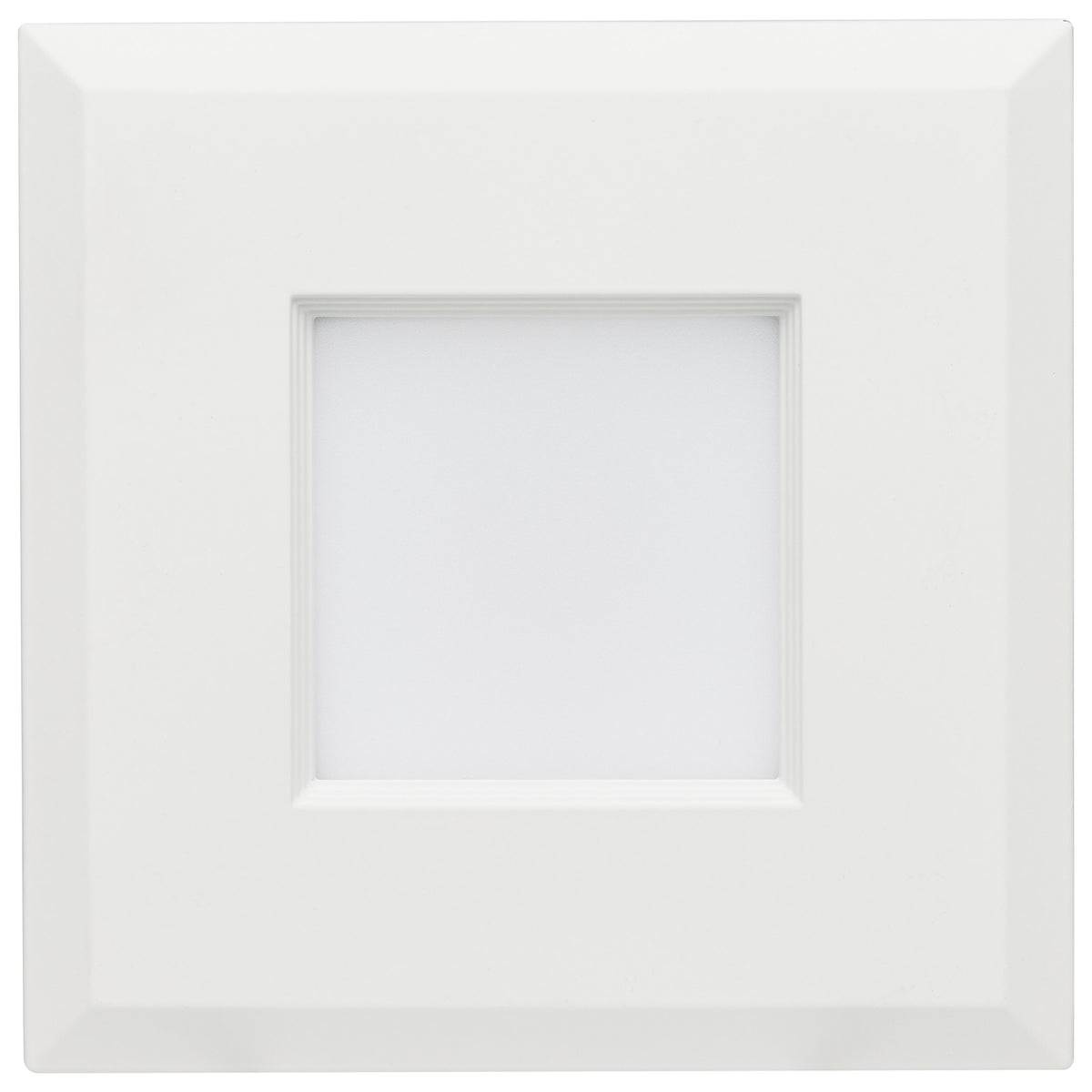 6.7 Watt LED Downlight Retrofit - 4 Inches - CCT Selectable - Square - White Finish - 120 Volt