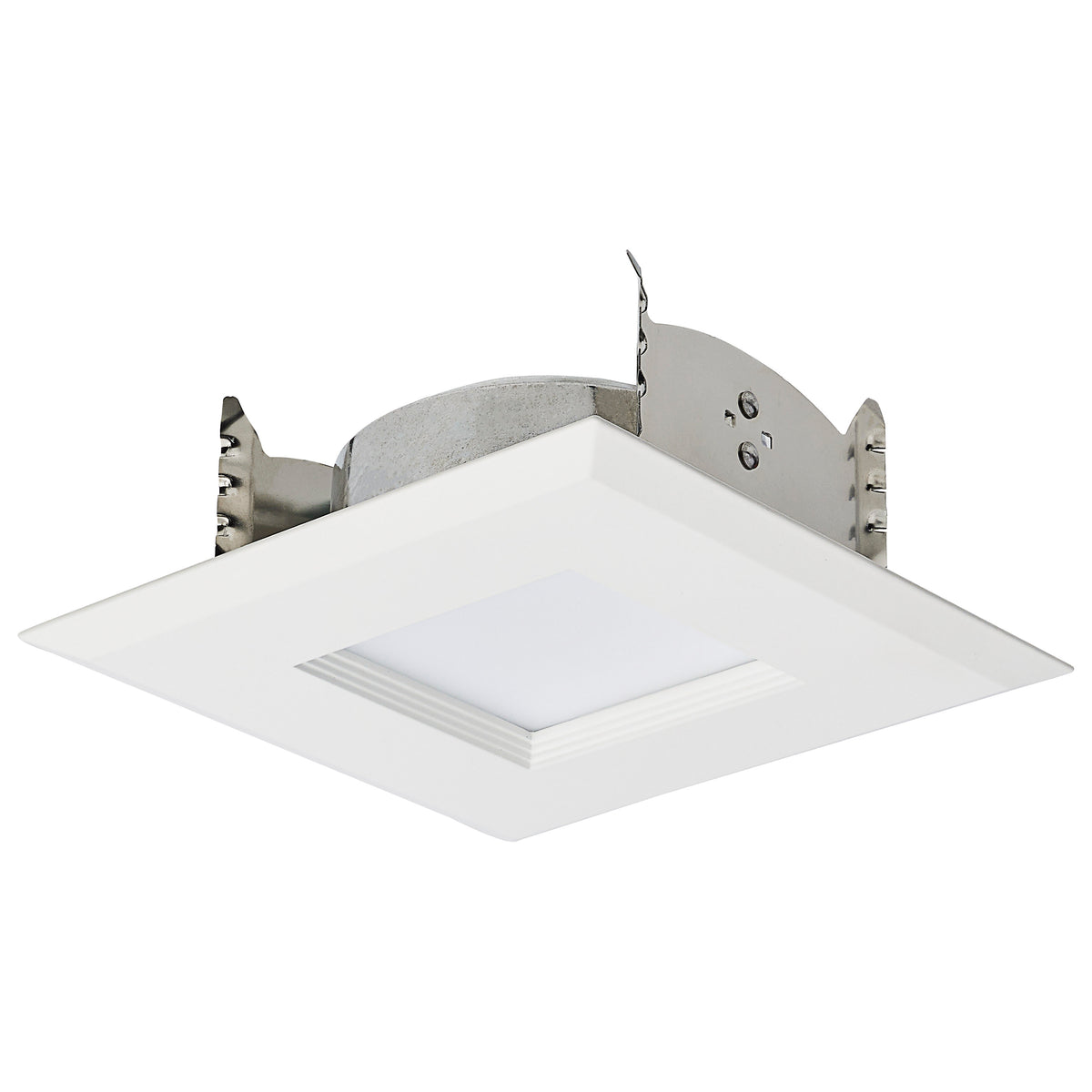 6.7 Watt LED Downlight Retrofit - 4 Inches - CCT Selectable - Square - White Finish - 120 Volt