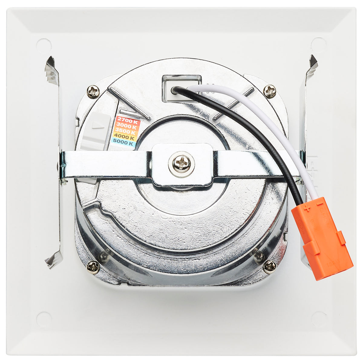 6.7 Watt LED Downlight Retrofit - 4 Inches - CCT Selectable - Square - White Finish - 120 Volt