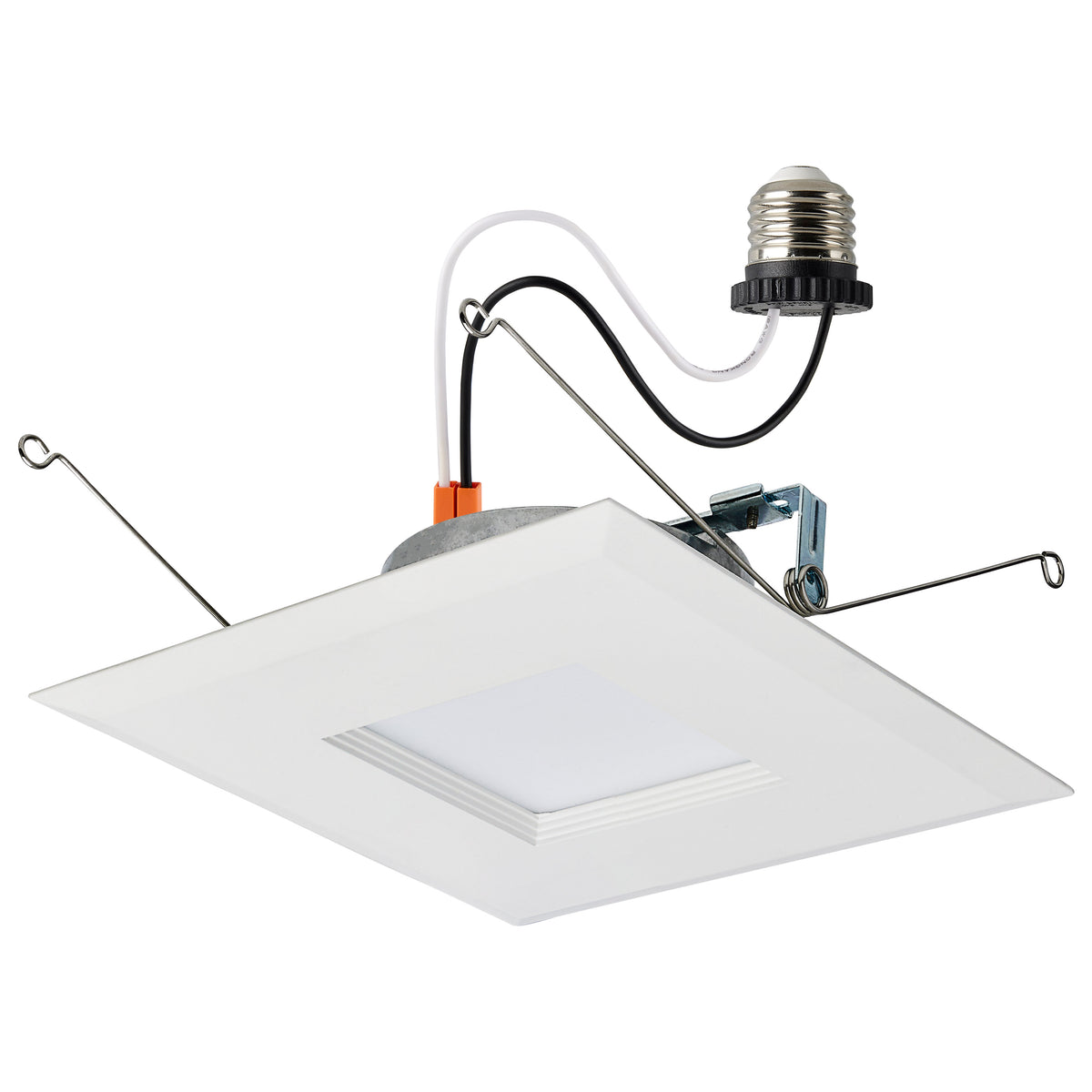 9 Watt LED Downlight Retrofit - 5-6 Inches - Selectable - Square - White Finish - 120 Volt product image