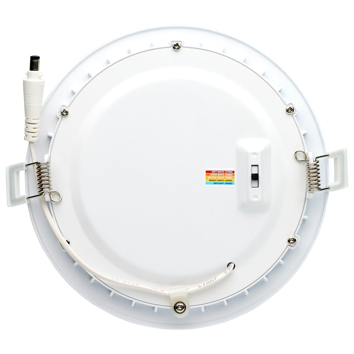 12 Watt LED Direct Wire Downlight - Edge-lit - 6-Inch - CCT Selectable - Round - Remote Driver