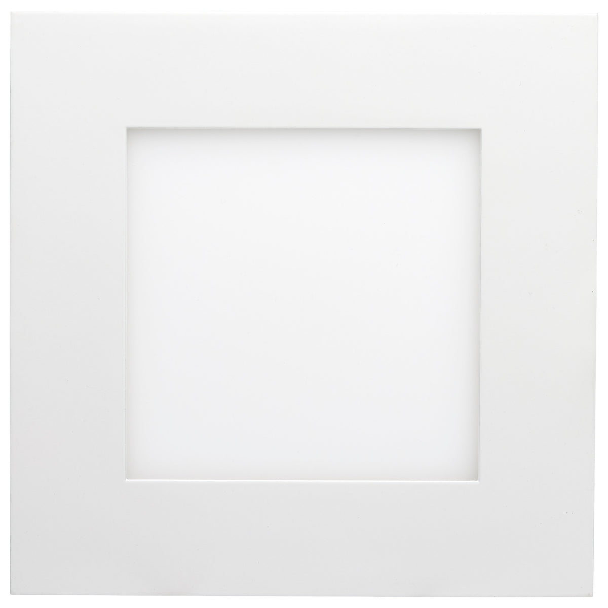 12 Watt LED Direct Wire Downlight - Edge-lit - 6-Inch - CCT Selectable - Square - Remote Driver