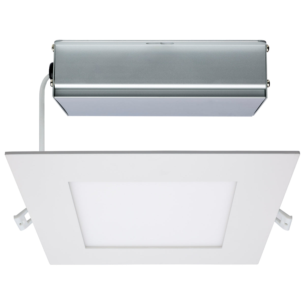 24 Watt - LED Direct Wire Downlight - Edge-lit - 8 inch - Selectable - 120 volt - Dimmable - Square - Remote Driver