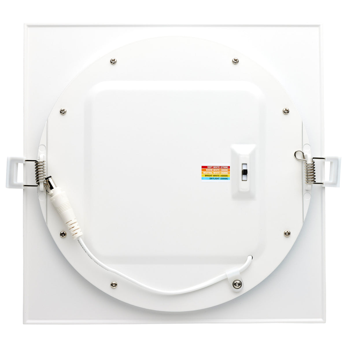 24 Watt - LED Direct Wire Downlight - Edge-lit - 8 inch - CCT Selectable - 120 volt - Dimmable - Square - Remote Driver
