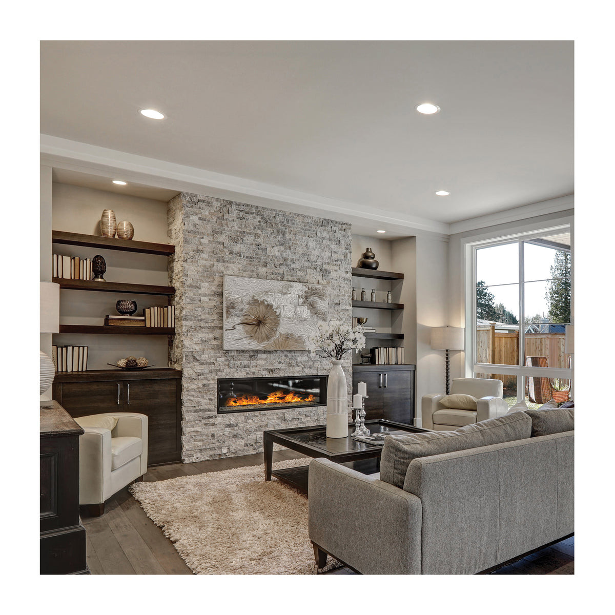 24 Watt - LED Direct Wire Downlight - Edge-lit - 8 inch - CCT Selectable - 120 volt - Dimmable - Square - Remote Driver