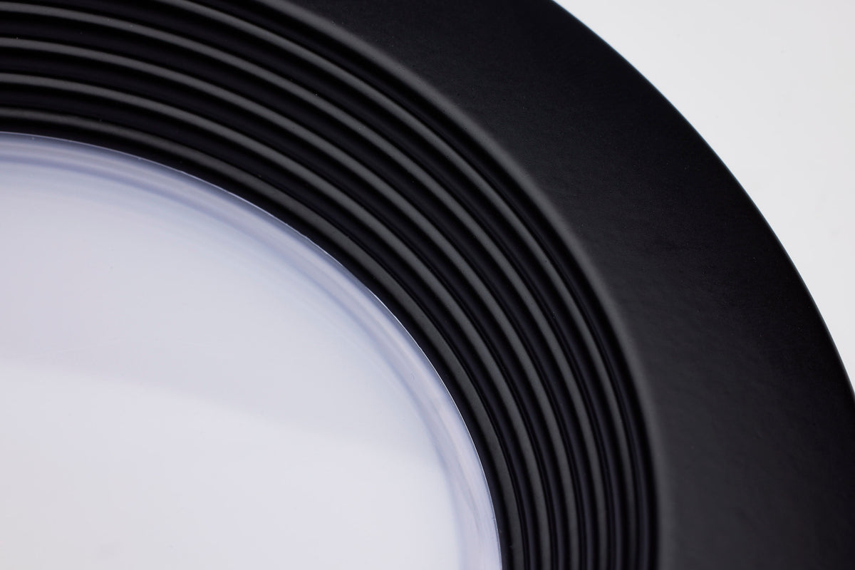 6.7 Watt - LED Downlight Retrofit - 4 Inch - CCT Selectable - 120 Volts - Black Finish