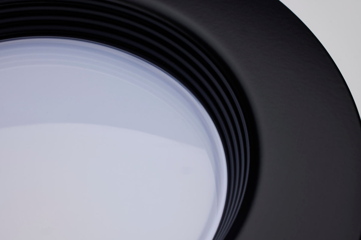 9 Watt - LED Downlight Retrofit - 5-6 Inch - CCT Selectable - 120 Volts - Black Finish