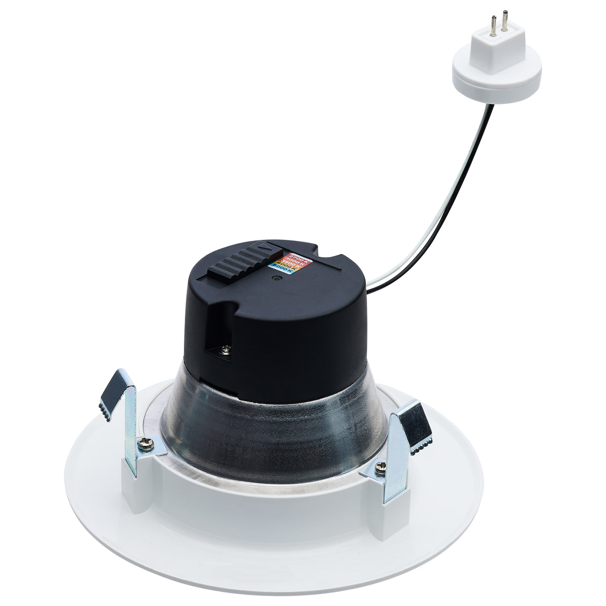 6.5 Watt LED Downlight Retrofit - 4 Inch Baffle - CCT Selectable - 12 Volts - Matte White Finish