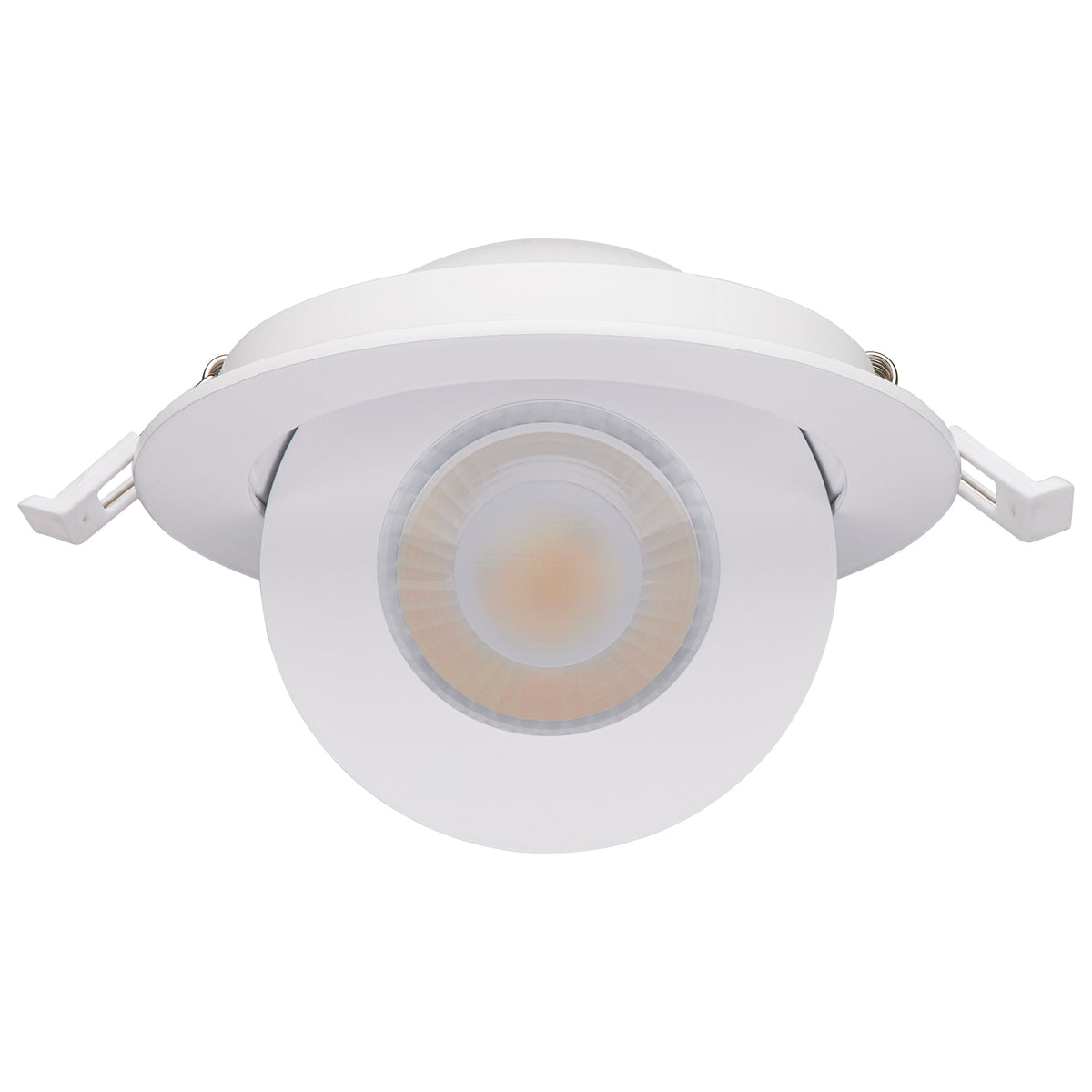 9 Watt - CCT Selectable - LED Direct Wire Downlight - GimbaLED - 4 Inch Round - Remote Driver - White