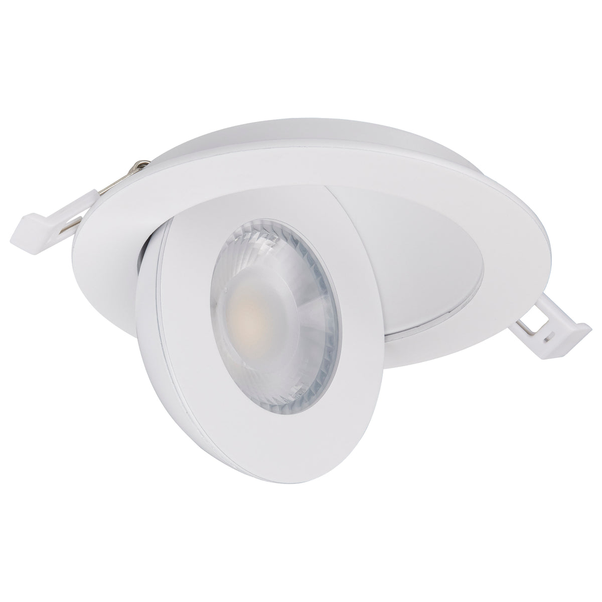 9 Watt - CCT Selectable - LED Direct Wire Downlight - GimbaLED - 4 Inch Round - Remote Driver - White
