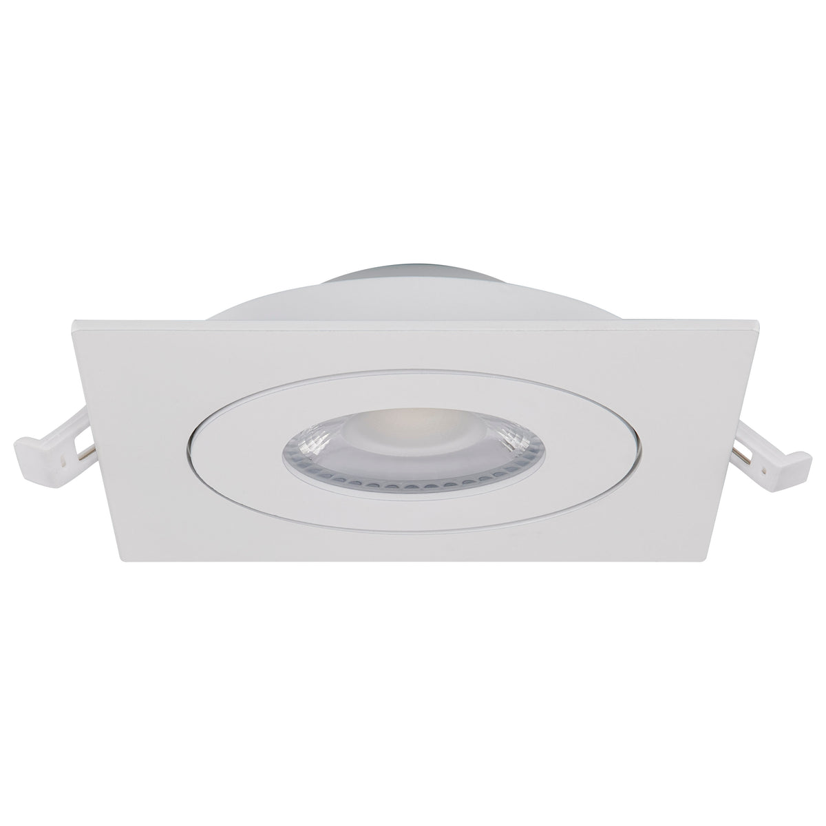 9 Watt - CCT Selectable - LED Direct Wire Downlight - GimbaLED - 4 Inch Square - Remote Driver - White