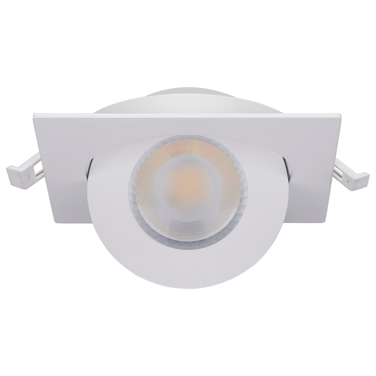 9 Watt - CCT Selectable - LED Direct Wire Downlight - GimbaLED - 4 Inch Square - Remote Driver - White