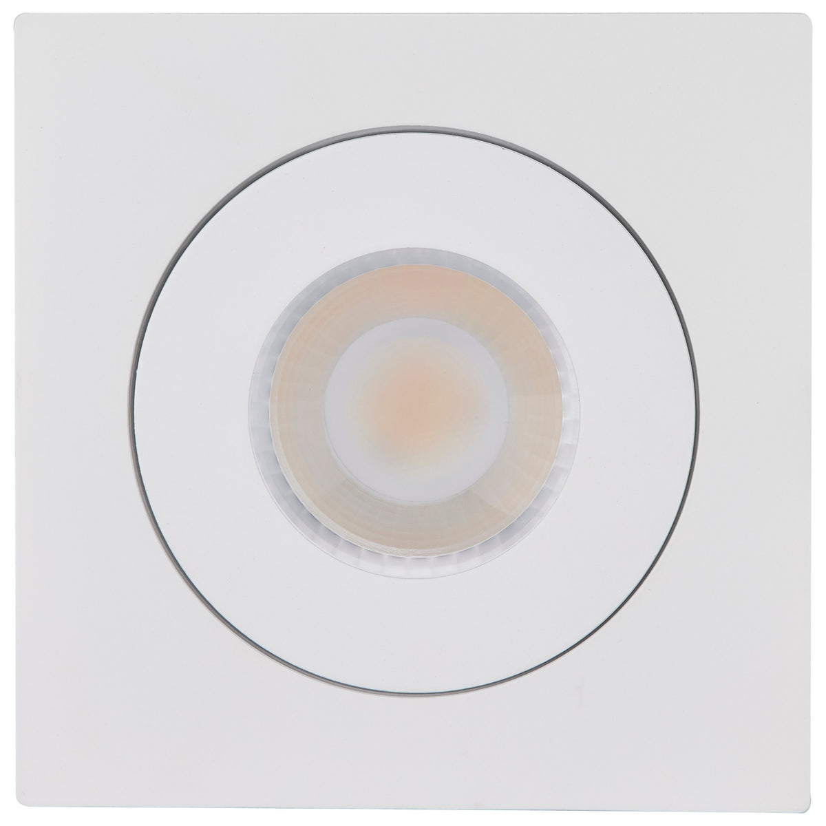 9 Watt - CCT Selectable - LED Direct Wire Downlight - GimbaLED - 4 Inch Square - Remote Driver - White
