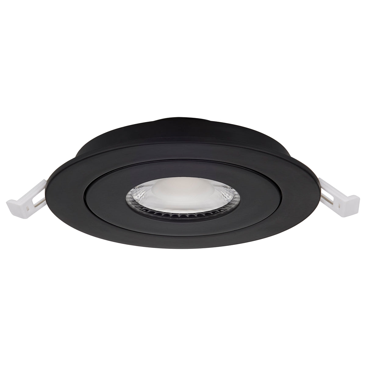 9 Watt - CCT Selectable - LED Direct Wire Downlight - GimbaLED - 4 Inch Round - Remote Driver - Black