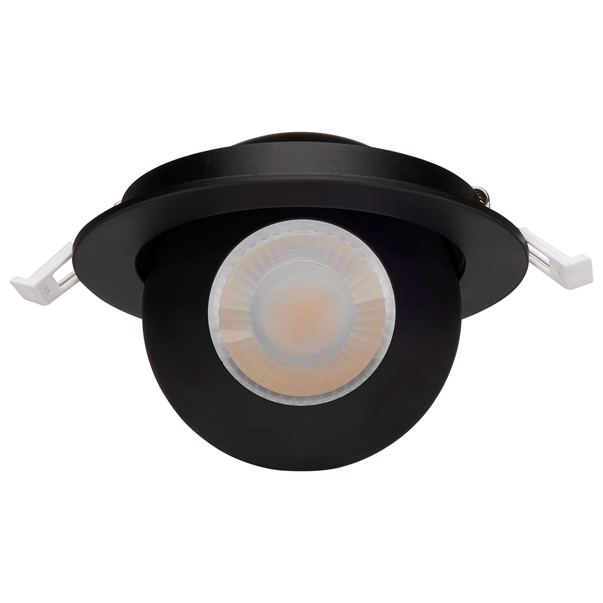 9 Watt - CCT Selectable - LED Direct Wire Downlight - GimbaLED - 4 Inch Round - Remote Driver - Black